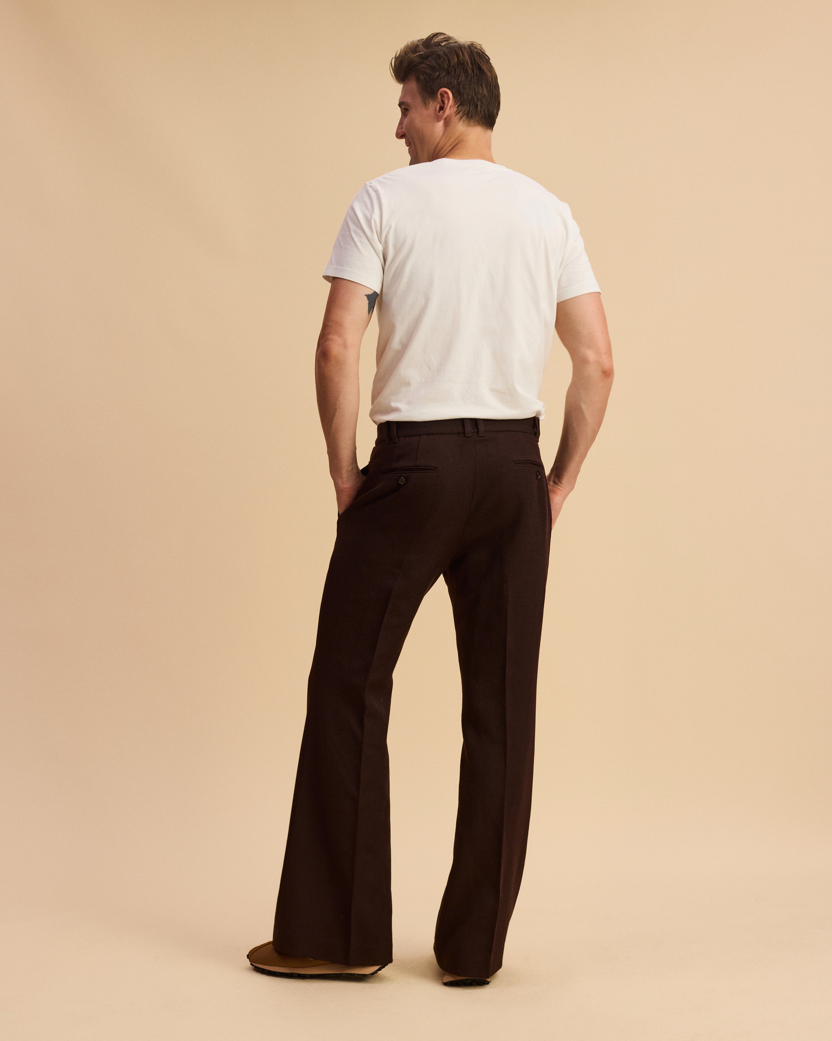 Larsen Trouser | Men's Flare Wool Trouser | Bana New York – BANA