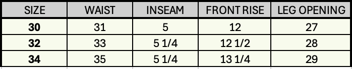 Size Guide