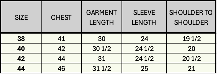 Size Guide