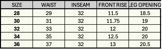 Size Guide