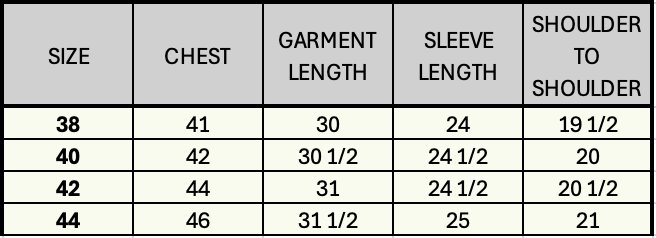 Size Guide